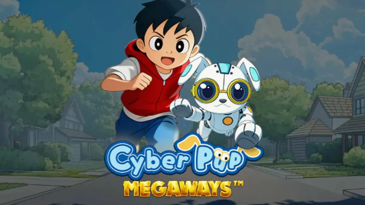 Interface futurista e vibrante do slot Cyber Pup Megaways