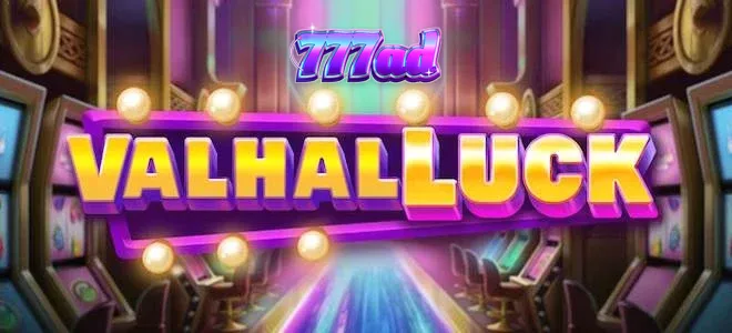Interface do jogo de slot ValhalLuck com temática nórdica